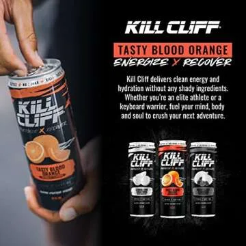 Kill Cliff Recovery Drink, Blood Orange, 12 Oz Cans, 24 Count