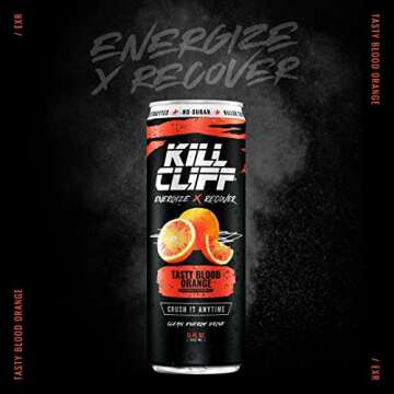 Kill Cliff Recovery Drink, Blood Orange, 12 Oz Cans, 24 Count