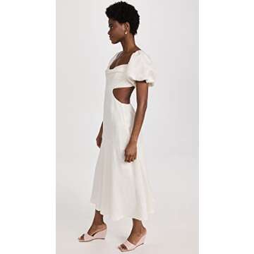 ASTR the label Women's Winley Dress, Off White, M