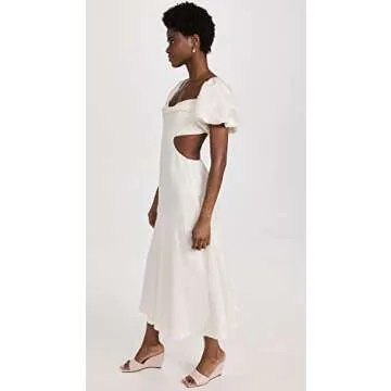 ASTR the label Women's Winley Dress, Off White, M