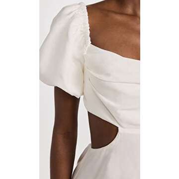 ASTR the label Women's Winley Dress, Off White, M