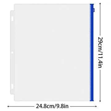 Antner Multicolor 6 Pack Binder Pockets for Documents