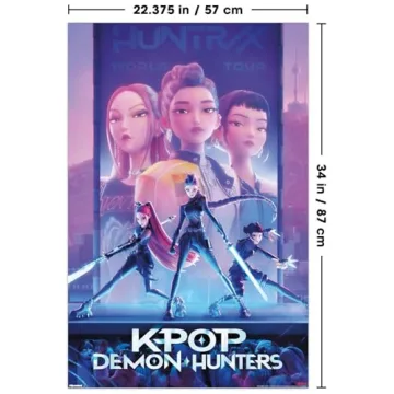 Trends International KPop Demon Hunters Wall Poster 34x22