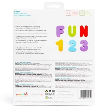 Munchkin® Learn™ Bath Letters and Numbers 36pc Set