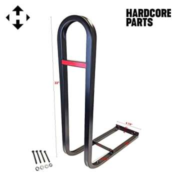 Golf Cart Rear Seat Safety Grab Bar fits EZGO, Club Car, Yamaha + Bonus Reflector
