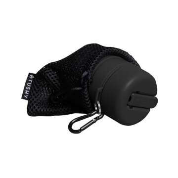 TUSHY Travel Bidet: Collapsible & Expandable for Discreet Portability | Refreshing Clean for Camping, Outdoors & Travel (Peri Bottle for Postpartum Care, Helps with Hemorrhoid Relief), Got2Go Onyx