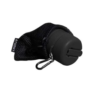 TUSHY Travel Bidet: Collapsible & Expandable for Discreet Portability | Refreshing Clean for Camping, Outdoors & Travel (Peri Bottle for Postpartum Care, Helps with Hemorrhoid Relief), Got2Go Onyx