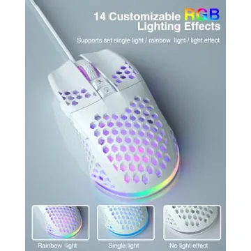 SOLAKAKA SM900 Wired Gaming Mouse with RGB Lighting