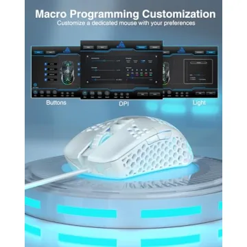 SOLAKAKA SM900 Wired Gaming Mouse with RGB Lighting