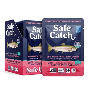 Healthy Safe Catch Skinless Boneless Salmon Pouch 3oz