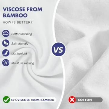 BAMBOO COOL Men's Moisture-Wicking T-Shirts 3-Pack