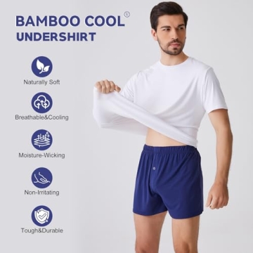 BAMBOO COOL Men's Moisture-Wicking T-Shirts 3-Pack