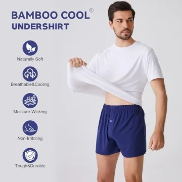 BAMBOO COOL Men's Moisture-Wicking T-Shirts 3-Pack