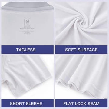 BAMBOO COOL Men's Moisture-Wicking T-Shirts 3-Pack