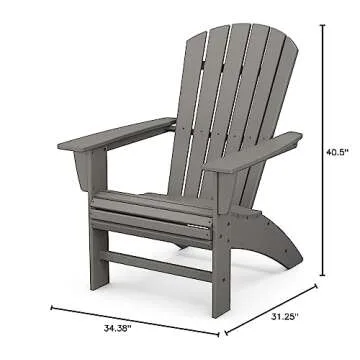 POLYWOOD Nautical Curveback Adirondack Chair