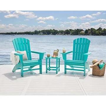 POLYWOOD Nautical Curveback Adirondack Chair