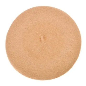 ZLYC Classic Solid Color Wool Beret Hat for Women