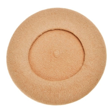 ZLYC Classic Solid Color Wool Beret Hat for Women