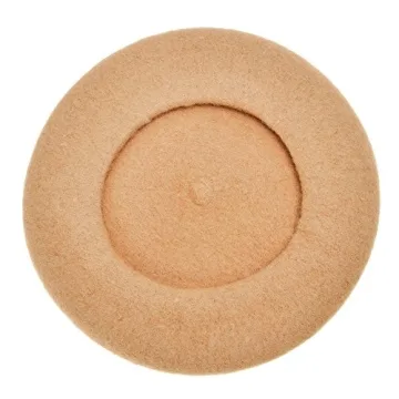 ZLYC Classic Solid Color Wool Beret Hat for Women