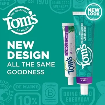 Tom's of Maine Whole Care Natural Toothpaste 3-Pack