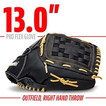 Franklin Sports Pro Flex Baseball Gloves - 13" Outfield Mitt