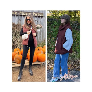 Chic Athlisan Women's Puffer Vest for Stylish Warmth