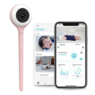 Lollipop Baby Monitor: Smart Wi-Fi Camera with True Crying Detection & Breathing Monitoring