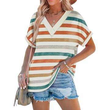 WIHOLL Summer T-Shirt for Women - Chic and Versatile Casual Top