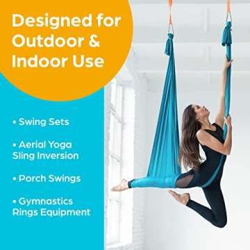 Jungle Gym Kingdom Swing Set Hangers - 2 Heavy Duty Brackets with Locking Snap Hooks for Porch, Patio, Playground - Indoor/Outdoor Hardware & Accessories