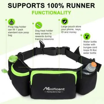 Comfortable Hands-Free Leash for Two Dogs - Reflective Safety