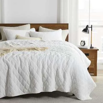 Palassio White King Quilt Set for Cozy Elegance