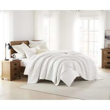 Palassio White King Quilt Set for Cozy Elegance