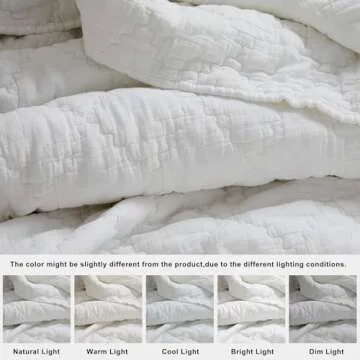 Palassio White King Quilt Set for Cozy Elegance