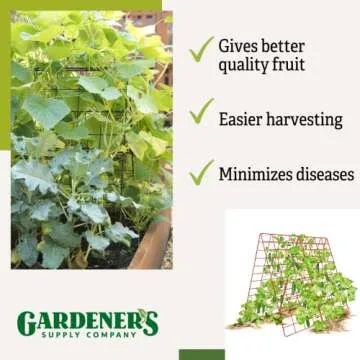 Gardeners Supply Deluxe Cucumber Trellis for Easy Plant Support