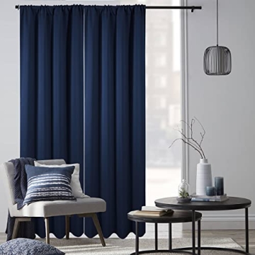 Diraysid Navy Blue Blackout Curtains for All Rooms