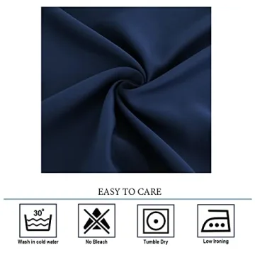 Diraysid Navy Blue Blackout Curtains for All Rooms