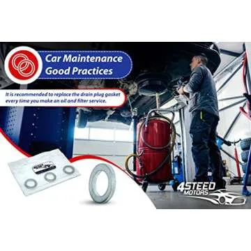 Set of 3 Genuine OEM Engine Oil Filter 26300-35505-ST and Drain Plug Gasket 21513-23001 fit for Hyundai, Kia