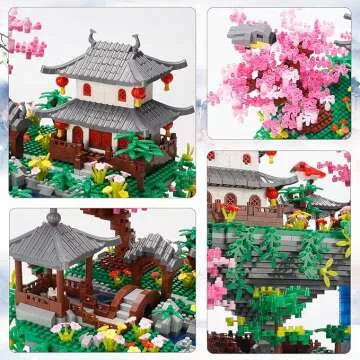 Cherry Blossom Bonsai Building Blocks Set for Ages 14+