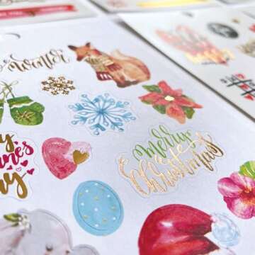 Paper House Productions Seasons Collection 30-Sheet 1200-Piece Celebrate Your Day Planner Sticker Fo...