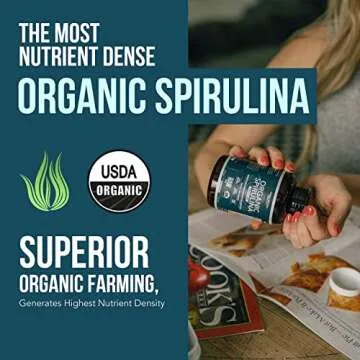 Organic Spirulina Tablets (360 Tablets) - Parry® Spirulina, Pure & Certified