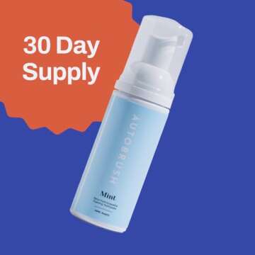 autobrush Mint Foaming Toothpaste for All Ages - Travel Friendly