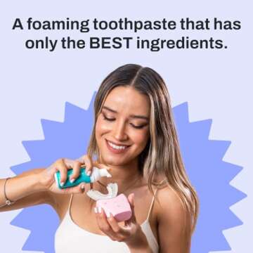 autobrush Mint Foaming Toothpaste for All Ages - Travel Friendly