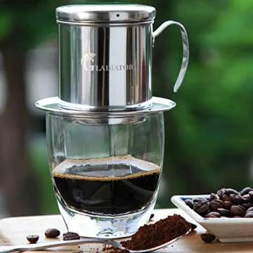 Vietnamese Coffee Maker Filter Phin - Portable Single Serve Brewer