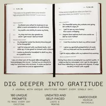 Guided Gratitude Journal for Daily Positivity & Mindfulness