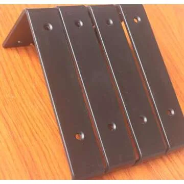 8 Pack - 7.25" L x 4" H x 1.5" W J Lip Shelf Brackets Rustic Farmhouse Iron Wall Floating Shelf Bracket Metal Shelf Bracket Industrial Shelf Supports with Screws Black