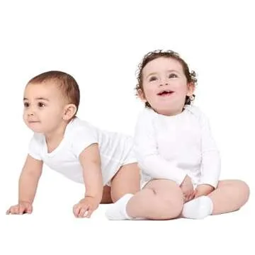 Gerber Baby 6-Pair Sock, White, 0-3 Months