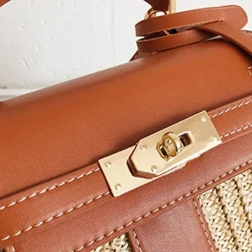Stylish FAIRYSAN Women's Straw Crossbody Bag for Summer
