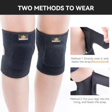 INDEEMAX Volleyball Knee Pads for Kids, Adjustable Children Knee Brace for Boys Girls Age 2-14, Toddler Knee Support Protector for Crawling, Dancing, Soccer, Biking