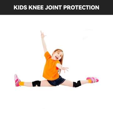 INDEEMAX Volleyball Knee Pads for Kids, Adjustable Children Knee Brace for Boys Girls Age 2-14, Toddler Knee Support Protector for Crawling, Dancing, Soccer, Biking