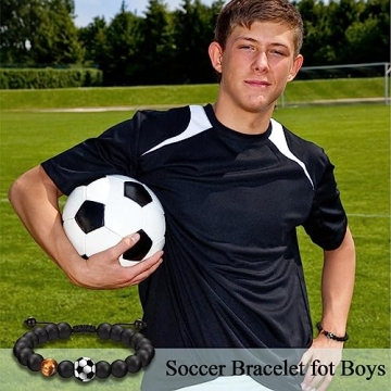 Soccer Bracelet Gift for Teenage Boys & Soccer Players